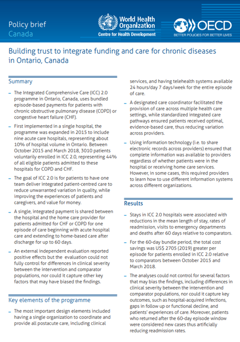 Canada case study policy brief