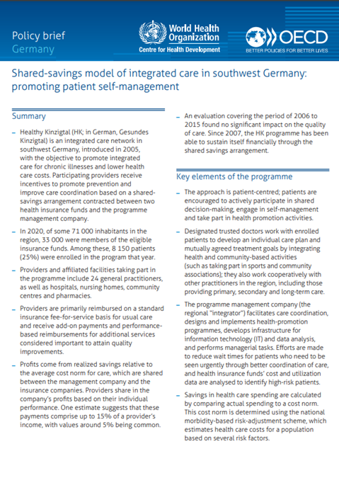 Germany case study policy brief