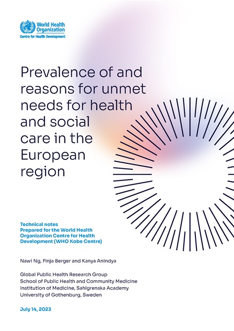 Prevalence of and reasons for unmet needs for health and social care in the European region