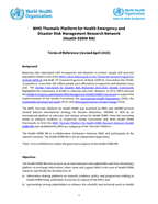 Health EDRM 2024 TOR cover page